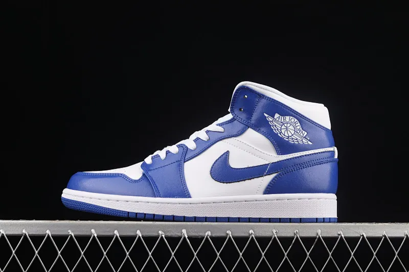 All categories Air Jordan Jordan series basketball shoes Air Jordan 1 Mid Air Jordan 1 Mid AJ1 Joe 1 Kentucky Blue Zhongbang basketball shoes BQ6472-104